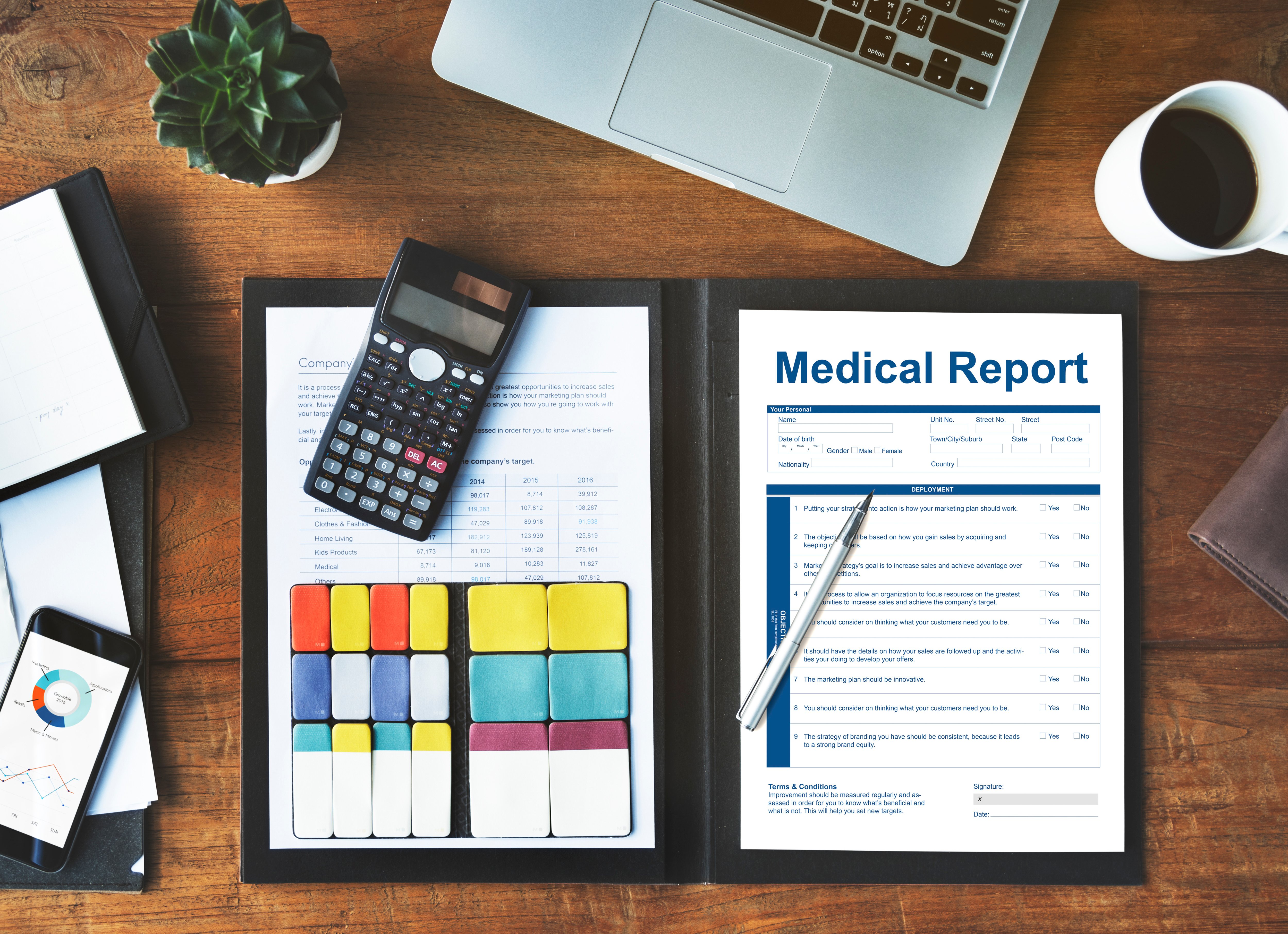 medical-report-record-form-history-patient-concept